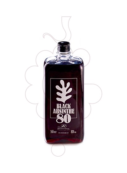 Photo Aperitif wine Absenta 80 Black Plastic Flask