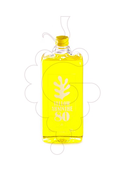 Photo Aperitif wine Absenta 80 Yellow Plastic Flask