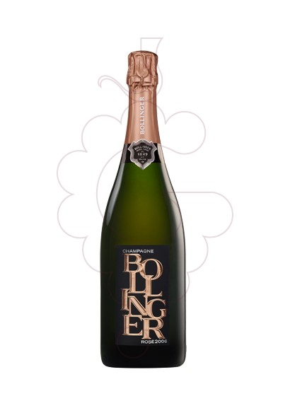 Photo Bollinger rose millesime 2006 sparkling wine