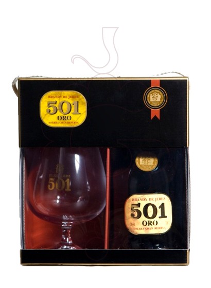 Photo Brandy 501 Oro Pack (1 u + Copa)