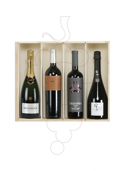 Photo Christmas boxes 2 bottles Champagne Great Quality Pack