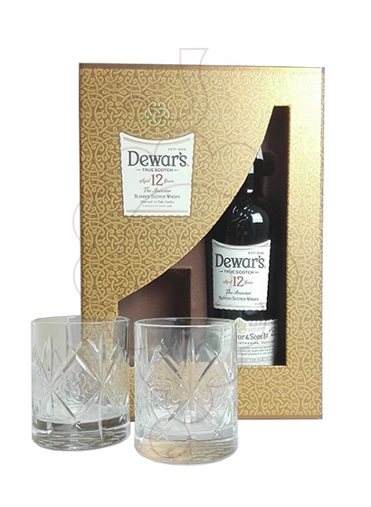 Photo Gift boxes Dewar's 12 Years Pack (1 u + 2 glasses)