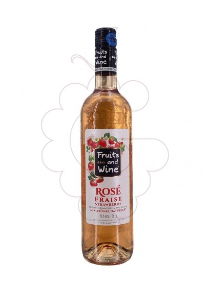 Photo Aperitif wine Fruits and Wine Rosé Fraise
