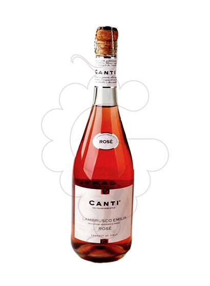 Photo Lambrusco Canti Rosat sparkling wine