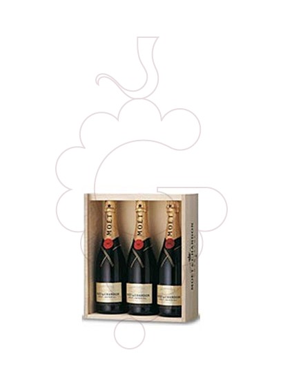 Photo Gift boxes Moet & Chandon Brut I. (Pack Fusta 3 u)