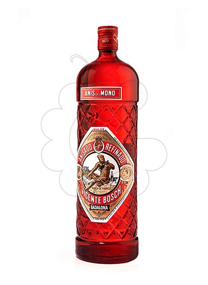 Photo Liqueur Anís del Mono Dulce Red Bottle Edition