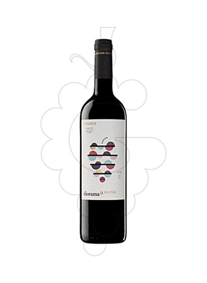 Photo Diorama Merlot red wine