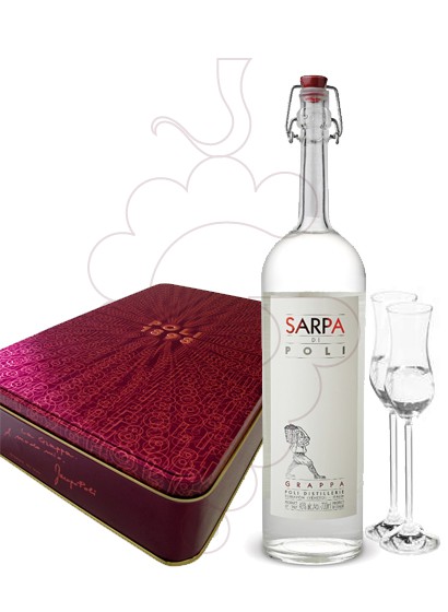 Photo Grappa Poli Sarpa Pack (1 u + 2 glasses)