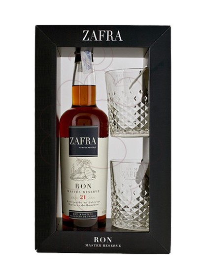 Photo Gift boxes Zafra Master Reserva 21 Years Pack (1 u + glasses)