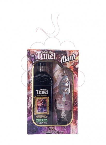 Photo Aperitif wine Absenta Black Pack (1 u + glass + spoon)