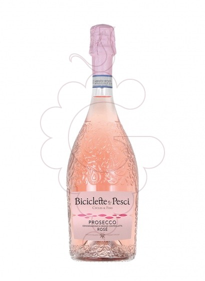 Photo Biciclette e pesci rose 75 cl sparkling wine