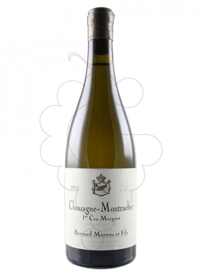 Photo Bernard Moreau Chassagne-Montrachet 1er Cru Morgeot white wine