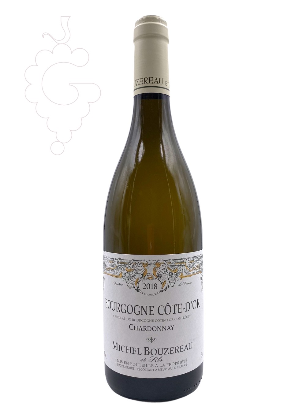 Photo Bouzereau Bourgogne Côte-d'Or Chardonnay white wine