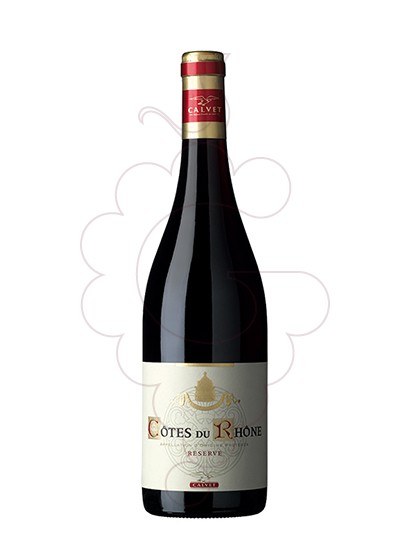 Photo Calvet Cotes du Rhone  red wine