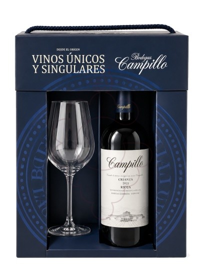 Photo Gift boxes Campillo crianza 1 bot + copa