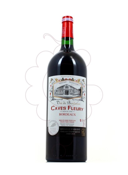Photo Red Magnum Caves Fleury  red wine