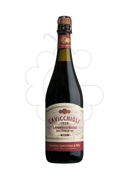 Photo Lambrusco Cavicchioli Rosso sparkling wine