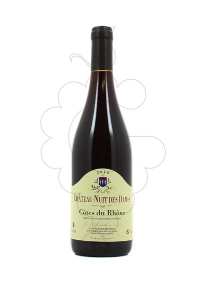 Photo Chateau Nuit des Dames Côtes du Rhône red wine