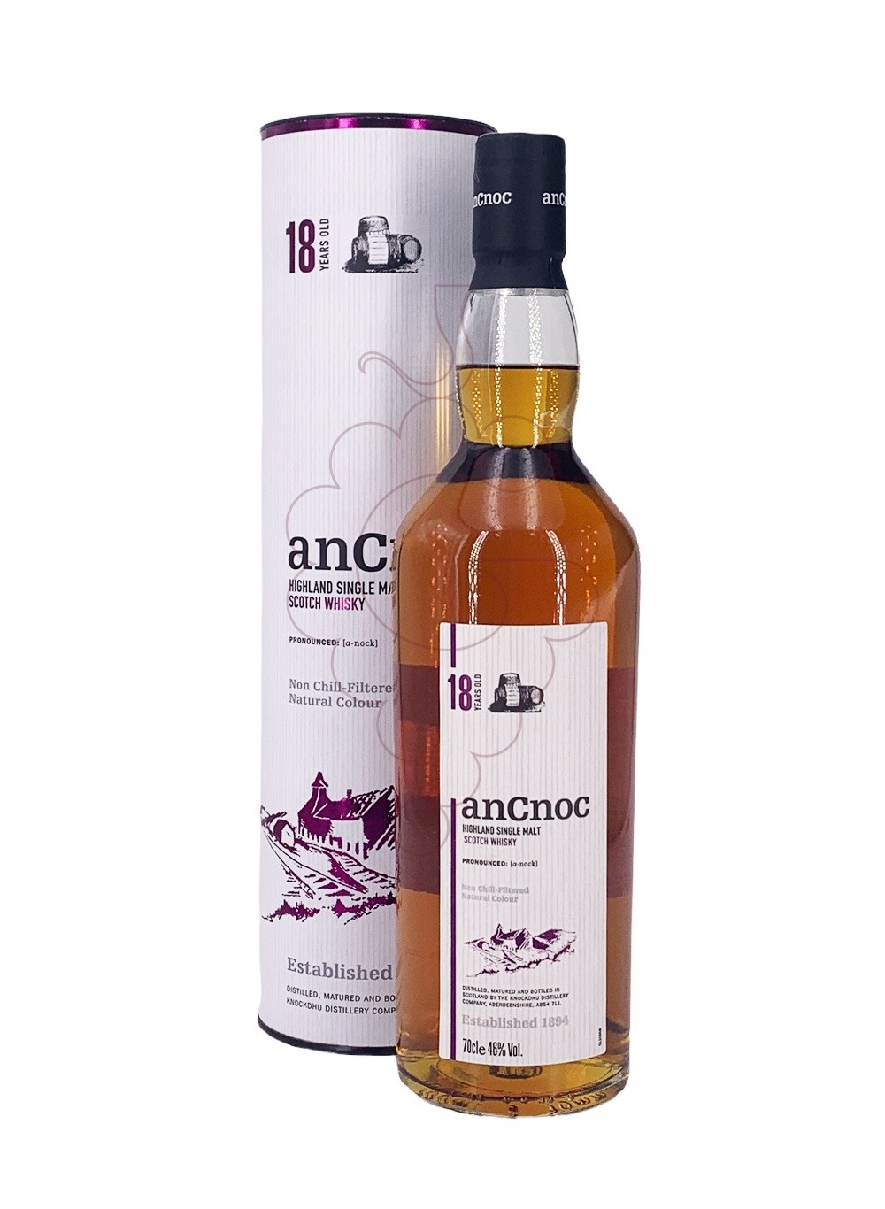 Photo Whisky Ancnoc 18 anys (malta) 70 cl