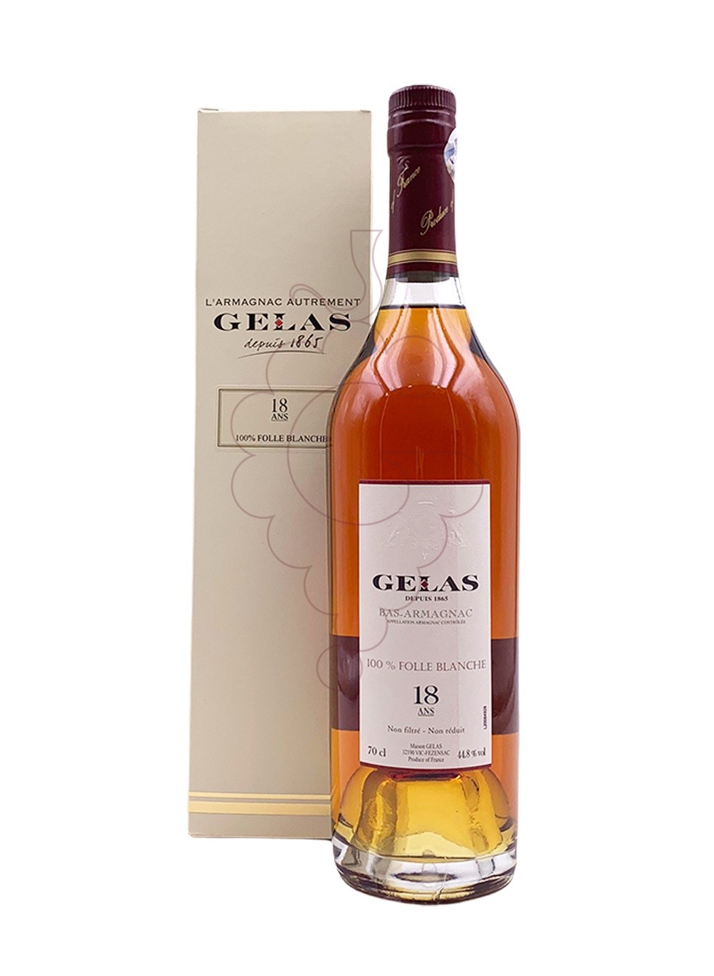 Photo Armagnac Armagnac Gélas Folle Blanche 18 Years