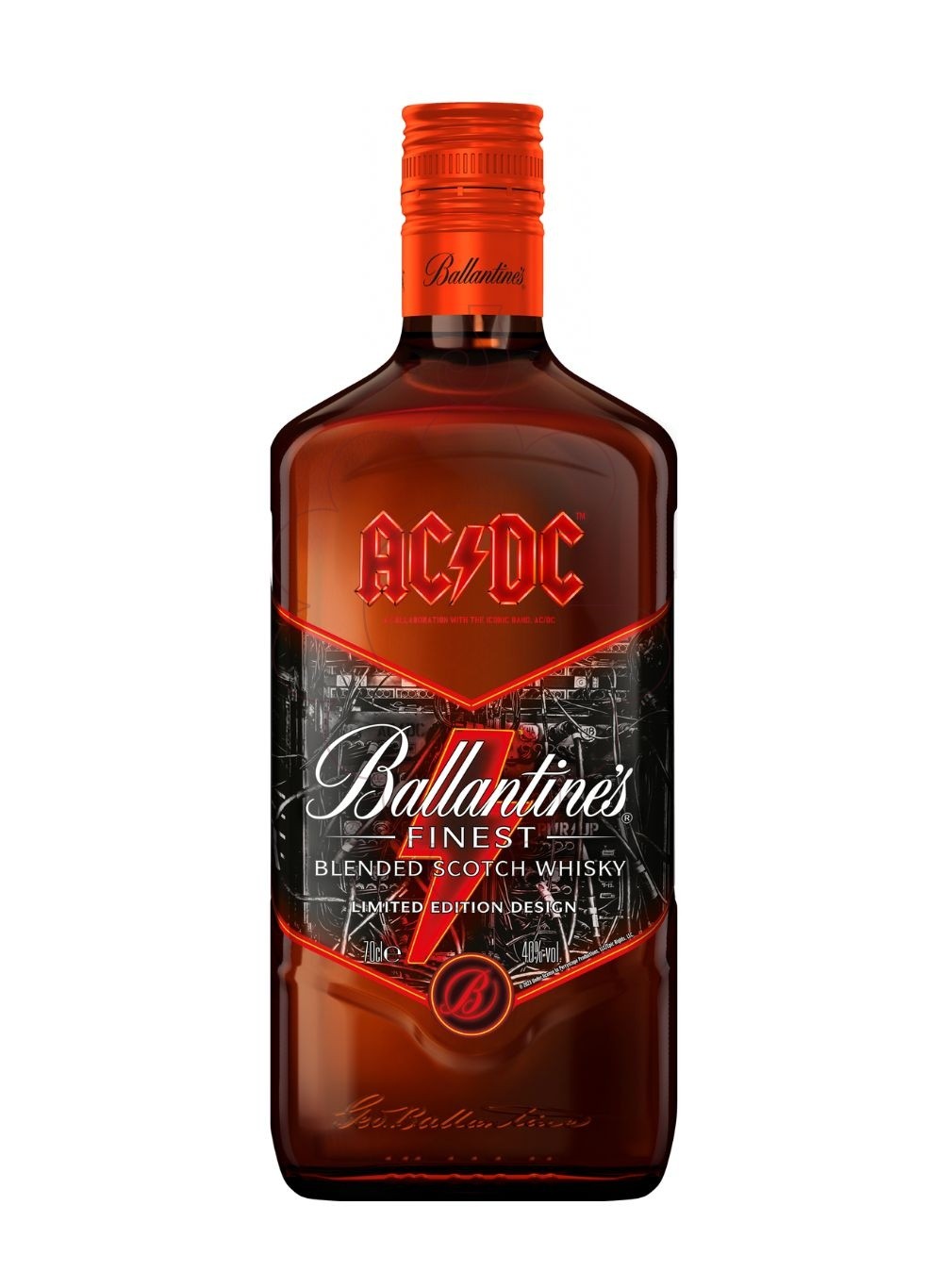 Photo Whisky Ballantines ACDC