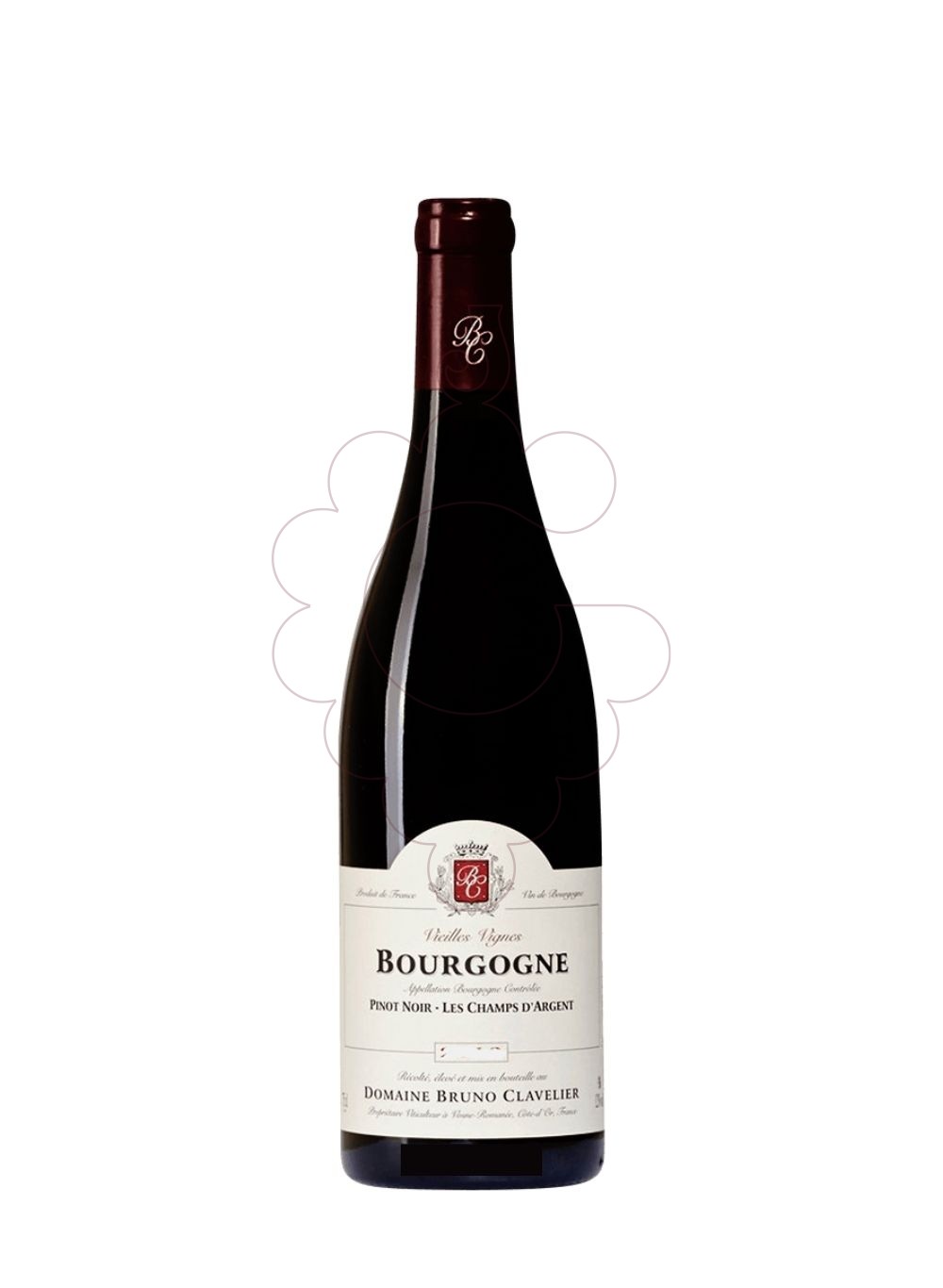 Photo Bruno Clavelier Bourgogne Pinot Noir Les Champs d'Argent red wine