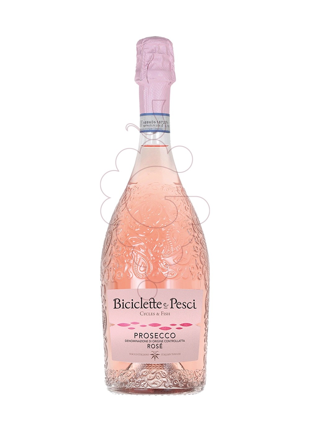 Photo Biciclette e pesci rose 75 cl sparkling wine