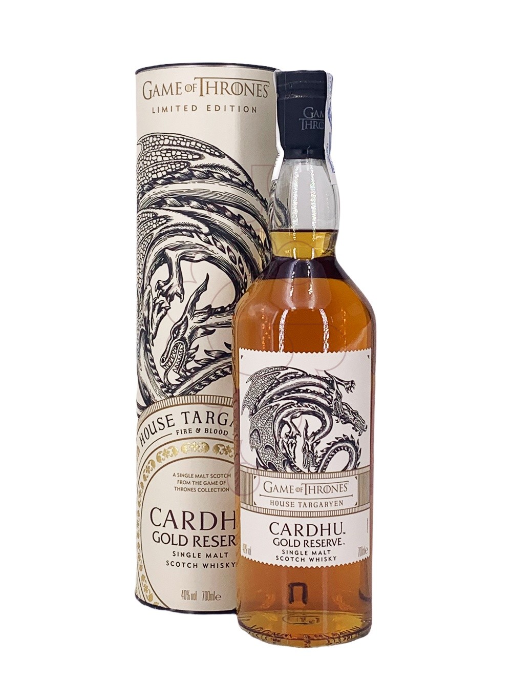 Photo Whisky Cardhu Gold Reserve House Targaryen Game of Thrones