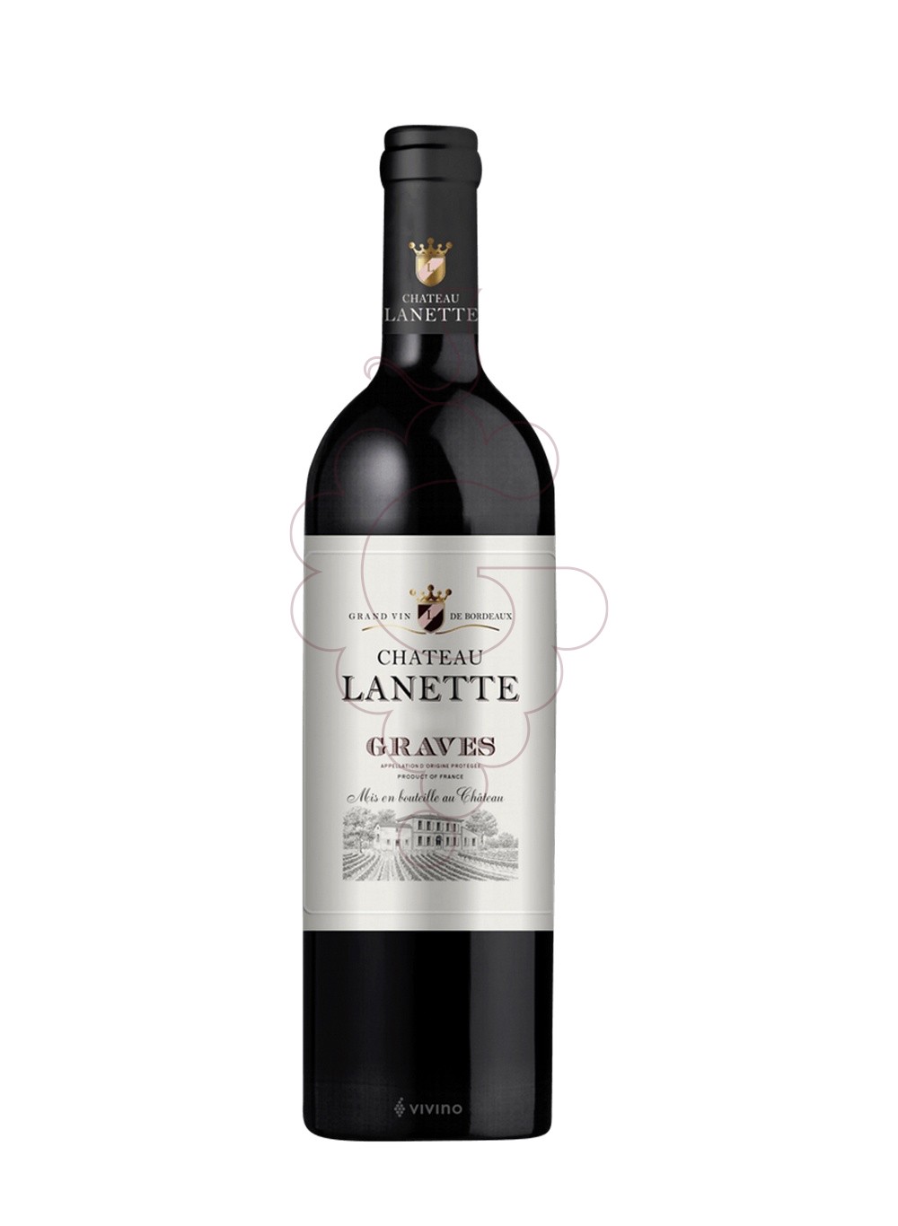 Photo Ch. lanette graves negre 2016 red wine