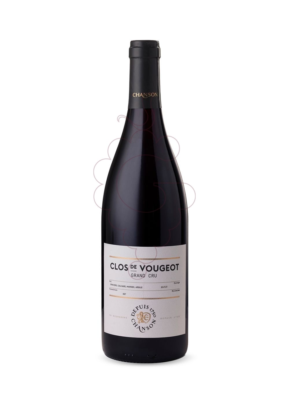 Photo Chanson Clos de Vougeot Grand Cru red wine