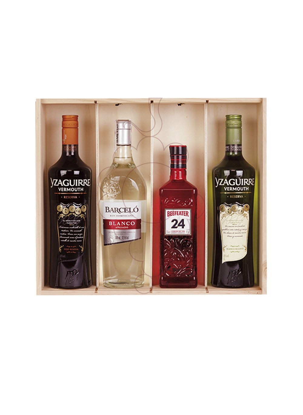 Photo Christmas boxes Pack of 2 Bottles of Vermouth + 2 Spirits
