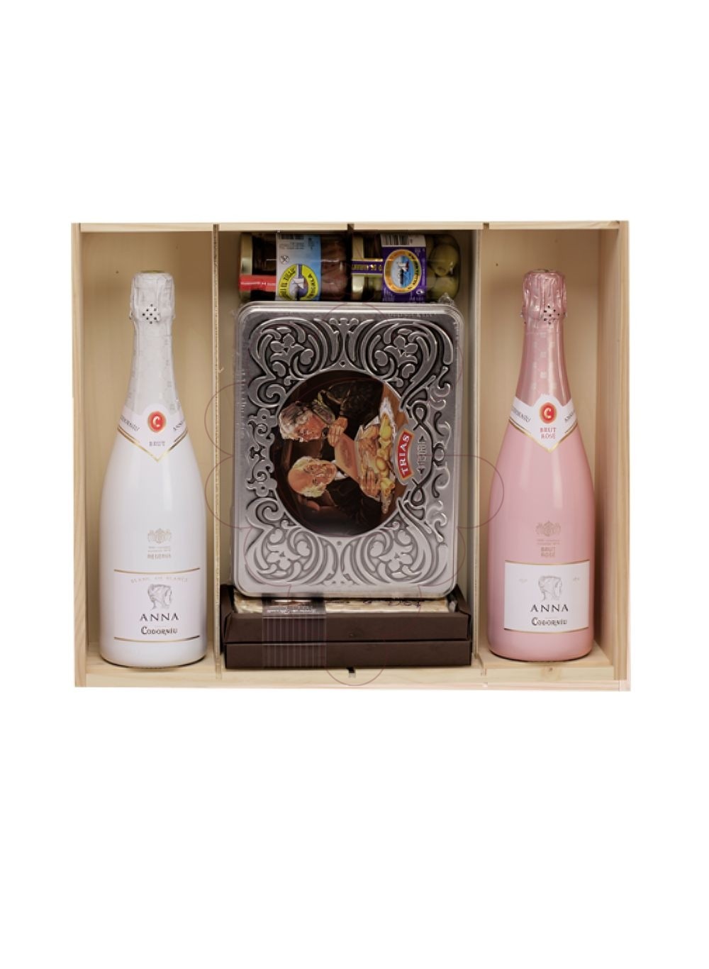 Photo Christmas boxes 2-Bottle Cava + Food Pack