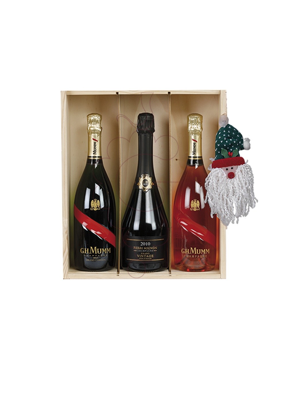 Photo Christmas boxes 3 Champagne bottles Pack