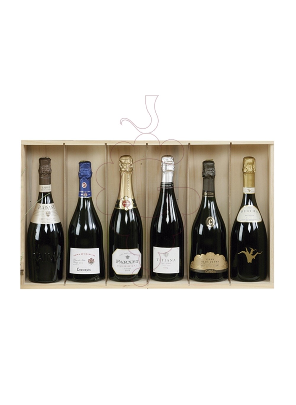Photo Christmas boxes 5 Bottles Cava Pack + Sparkling Wine + Wine Accessorie