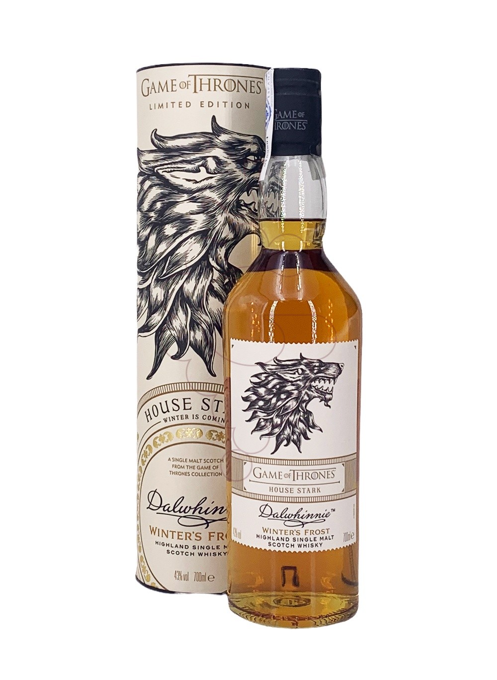 Photo Whisky Dalwhinnie Winter's Frost House Stark Game of Thrones