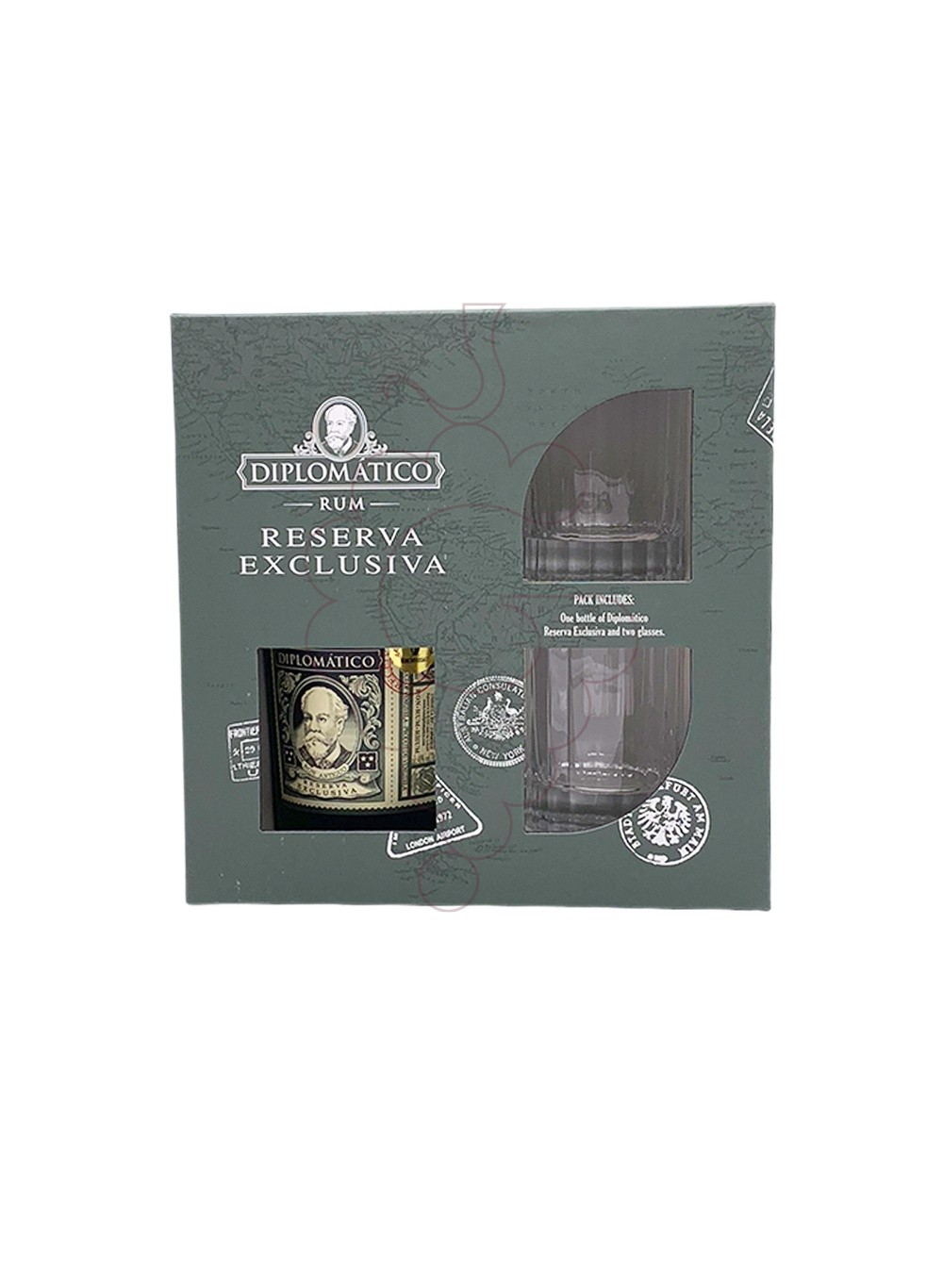 Photo Gift boxes Diplomático Reserva Exclusiva Pack (1 u + 2 Glasses)