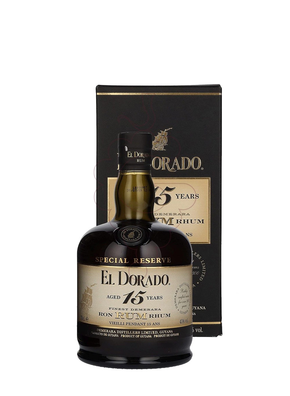 Photo Rum El Dorado Demerara 15 Years