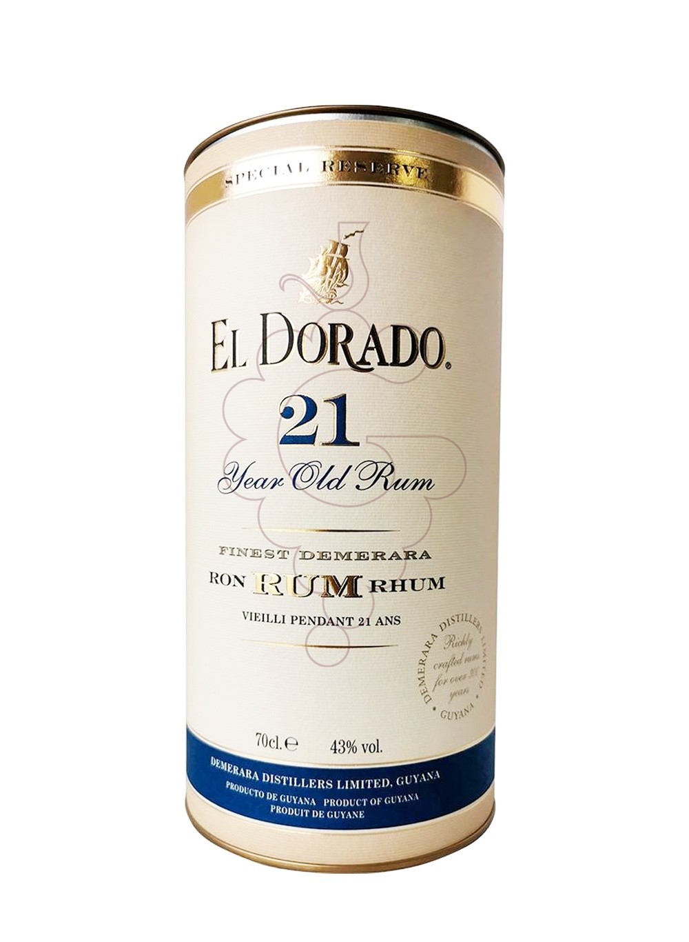 Photo Rum El Dorado Demerara 21 Years