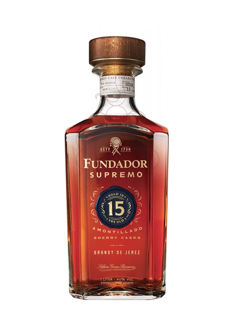 Photo Brandy Fundador Supremo 15 Years