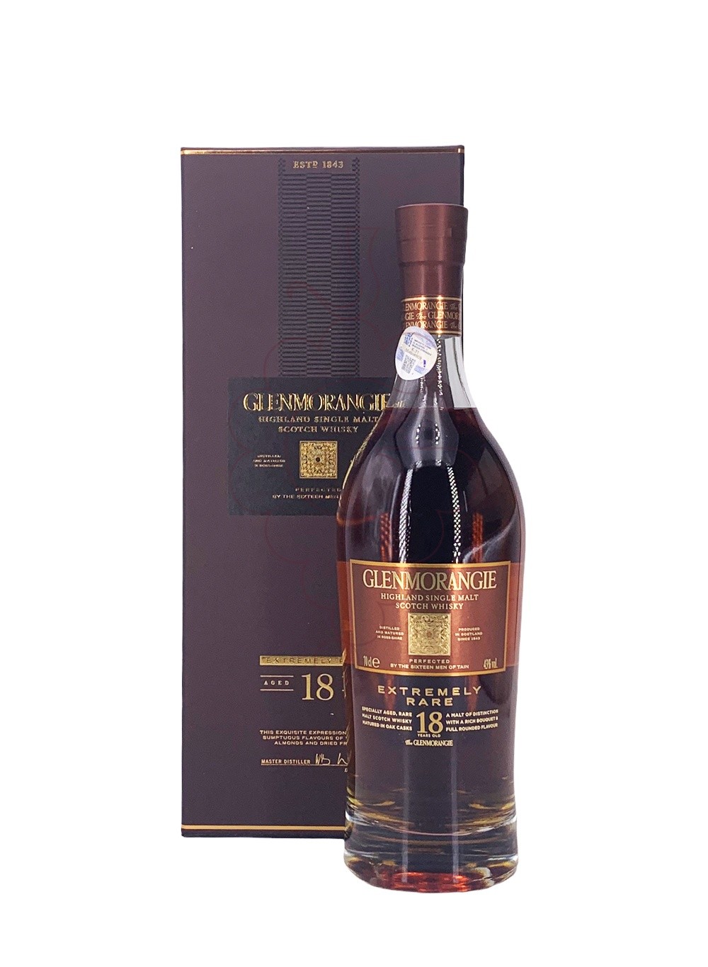 Buy The Glenmorangie 18 Year Old Extremely Rare Single Malt Whisky Online