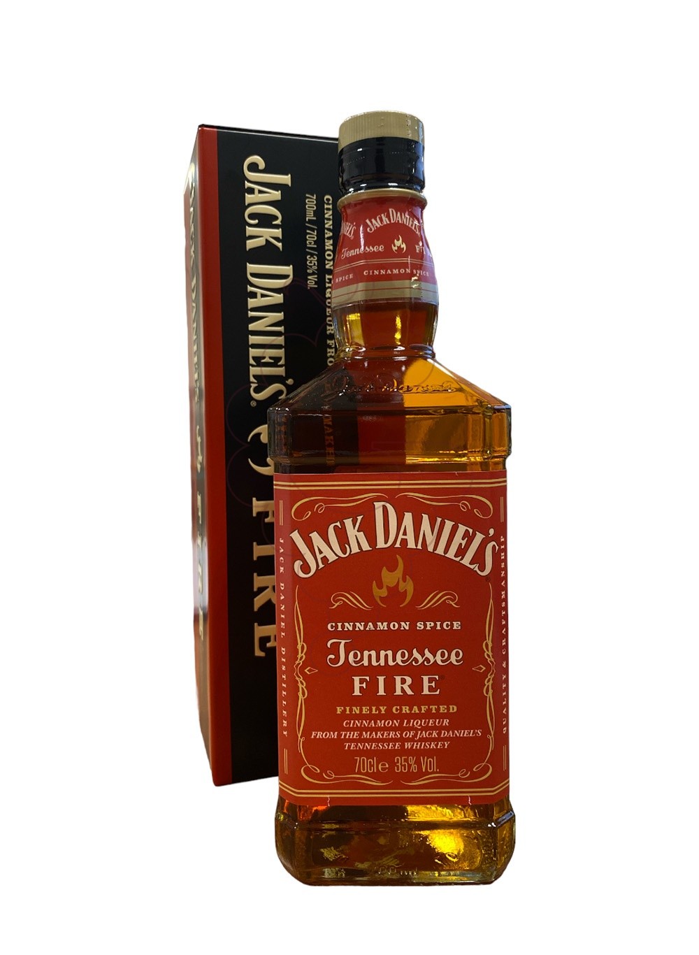 Photo Liqueur Jack Daniels Fire Metal Case
