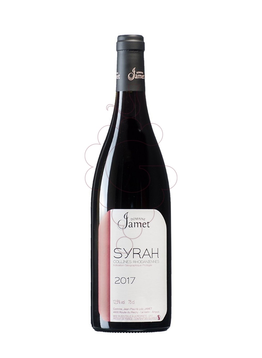 Photo Jamet Syrah Collines Rhodaniennes red wine