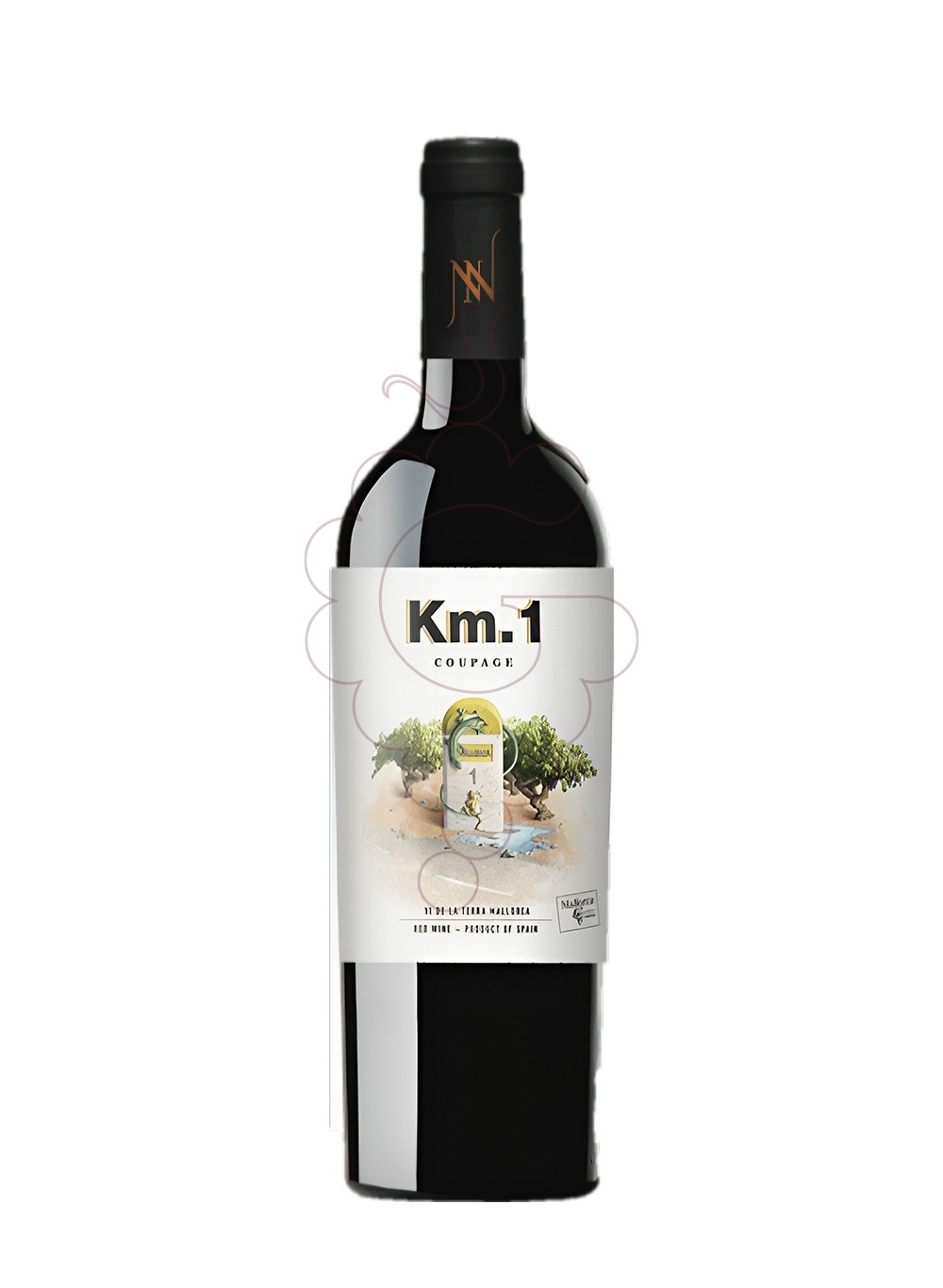 Photo Km.1 negre 2022 75 cl red wine