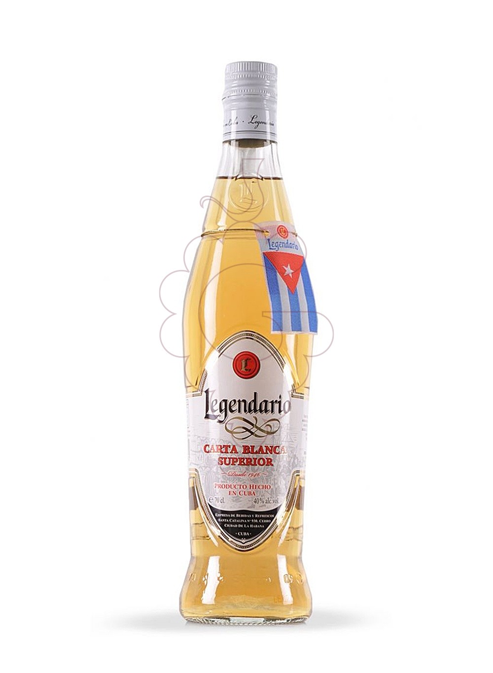 Photo Rum Legendario carta blanca 70 cl