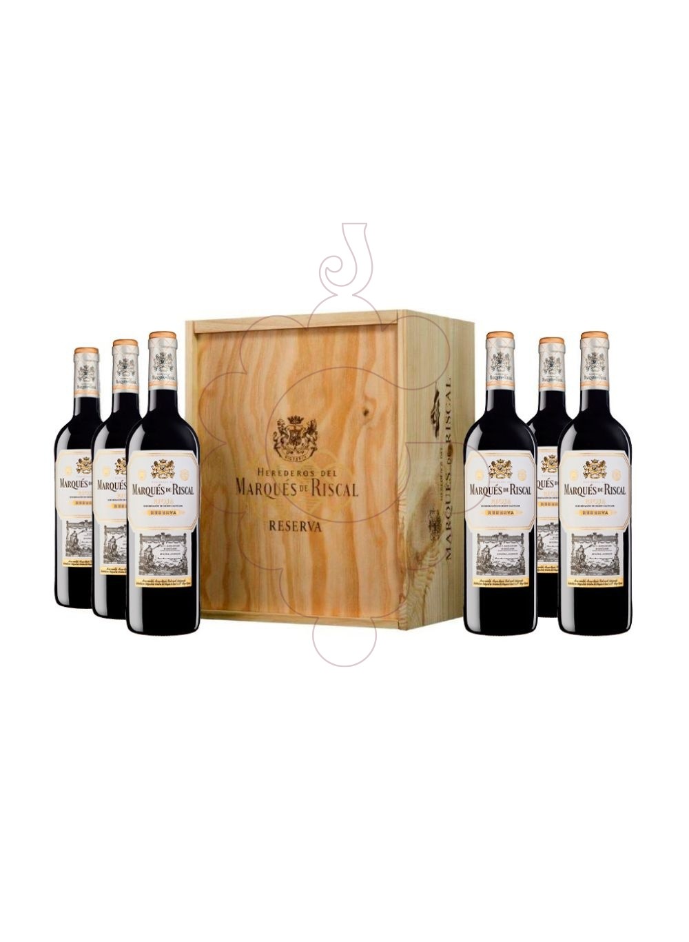 Photo Gift boxes Marques de Riscal Reserva (pack fusta 6 u.)