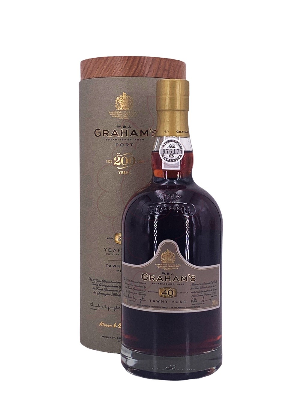 Photo Graham's 40 Years fortified wine