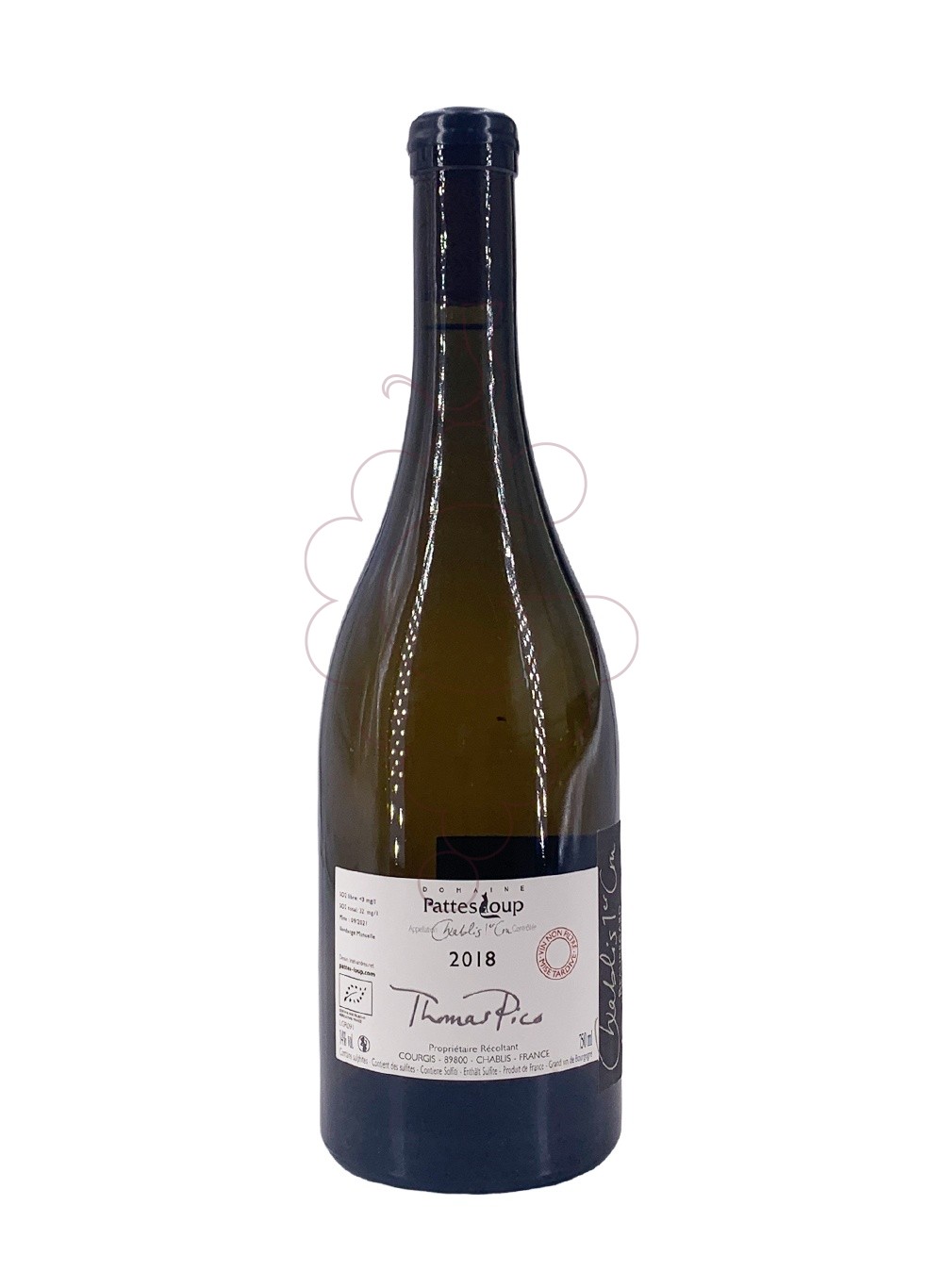 Photo Pattes Loup Chablis 1er Cru Beauregard white wine