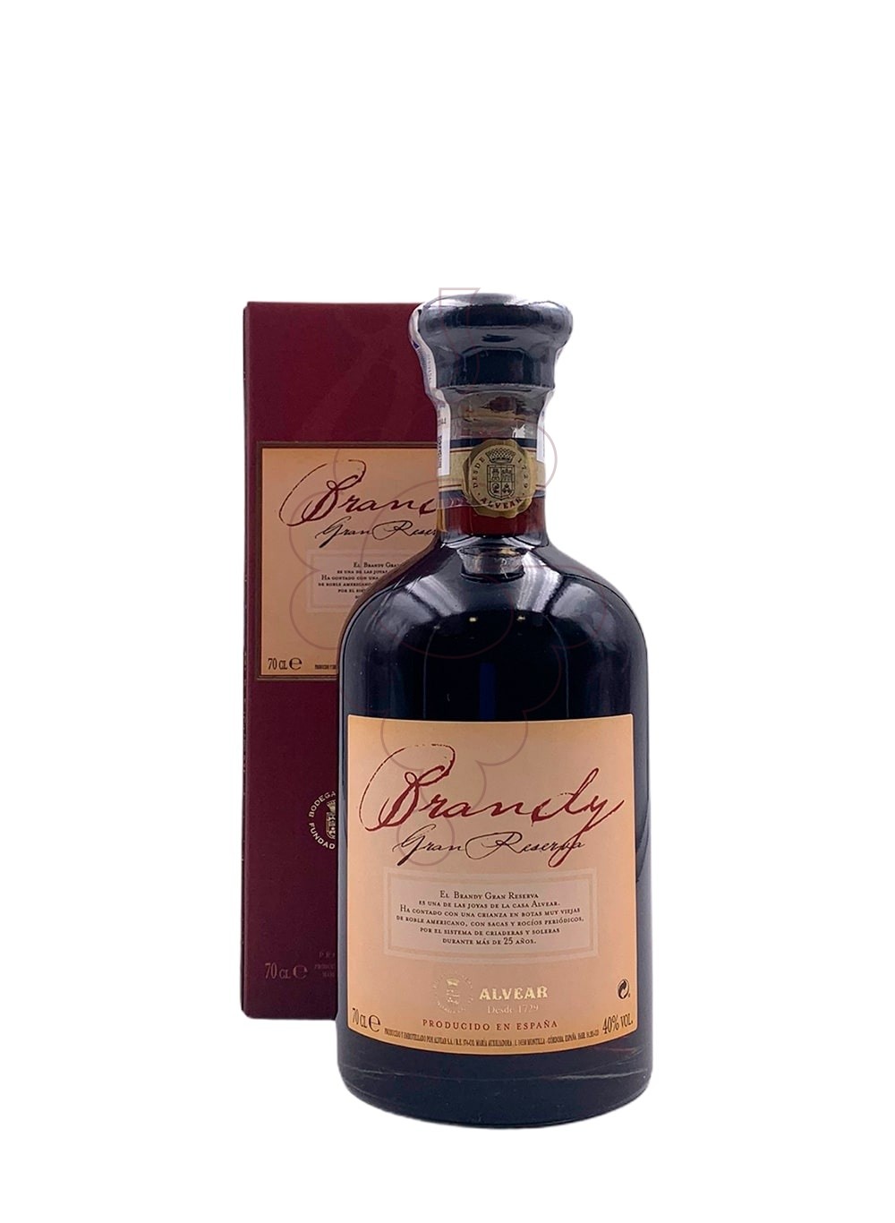 Photo Brandy Alvear Gran Reserva Solera 25 Years