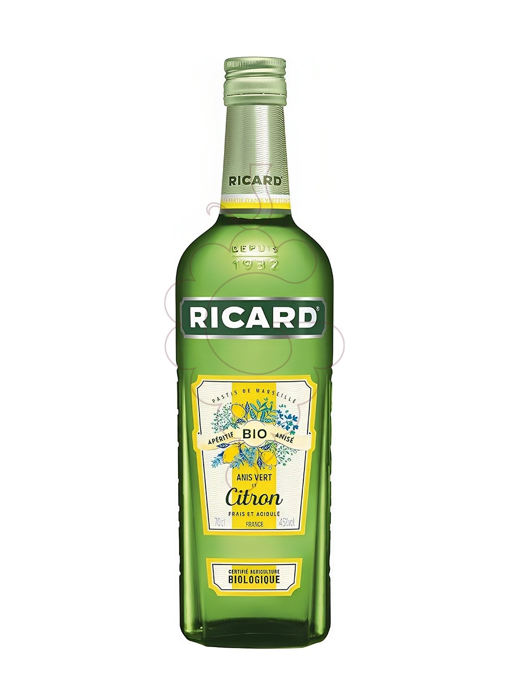 Photo Aperitif wine Ricard bio citron 70 cl