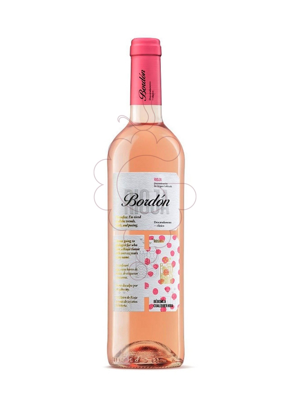 Photo Rioja bordon rosat 75 cl rosé wine